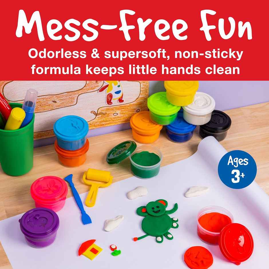 Faber-Castell Modelling Dough Set | 12 Regular & Neon Colors