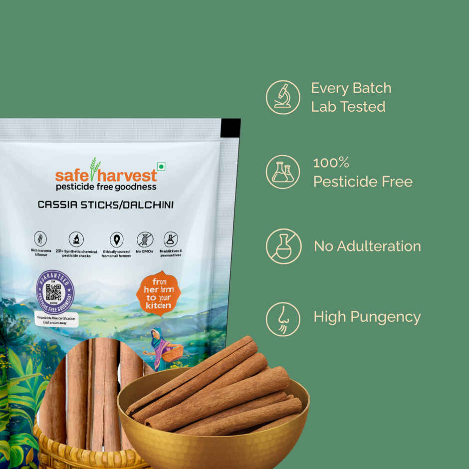 Safe Harvest Pesticide - Free Cassia Sticks (Dalchini)