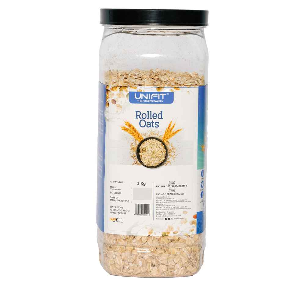 Unifit Rolled Oats | 100% Wholegrain | High Fiber and Protein | Healthy Breakfast Cereal
