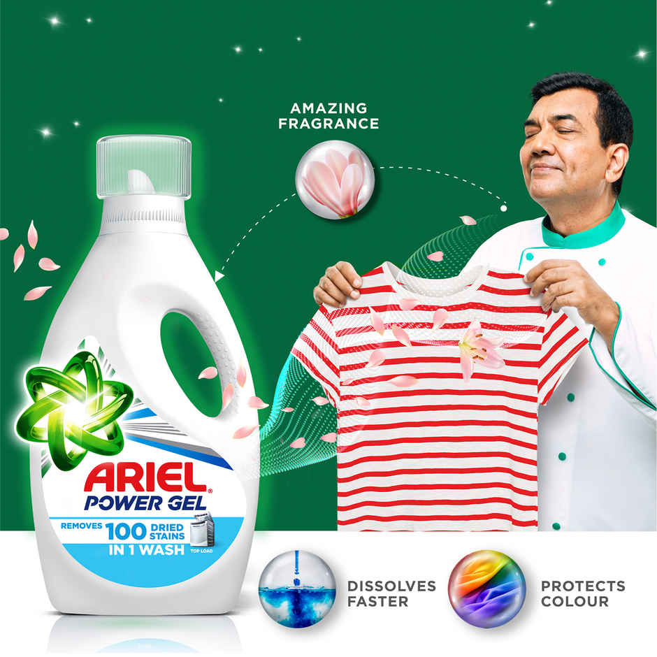 Ariel Power Gel Liquid Detergent for Top load washing machine