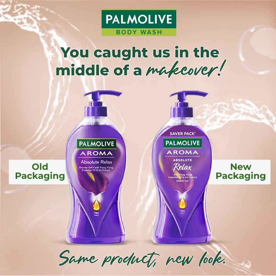 Palmolive Iris & Ylang Ylang Essential Oil Aroma Absolute Relax, Moisturizing Body Wash