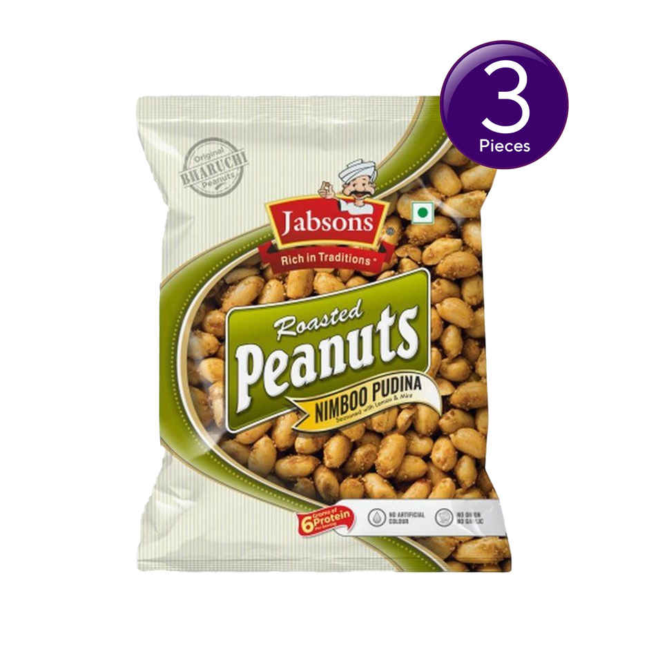 Jabsons Roasted Peanuts Nimboo Pudina Combo 