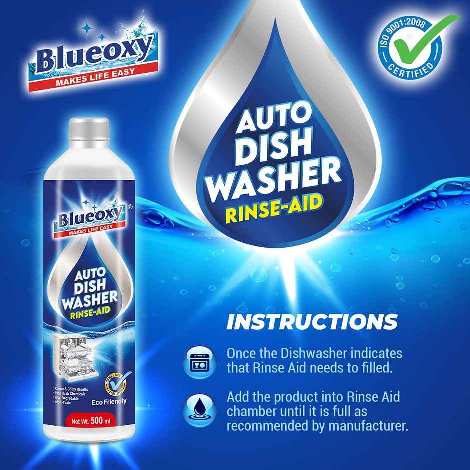 Blueoxy Auto Dishwasher Rinse Aid Liquid