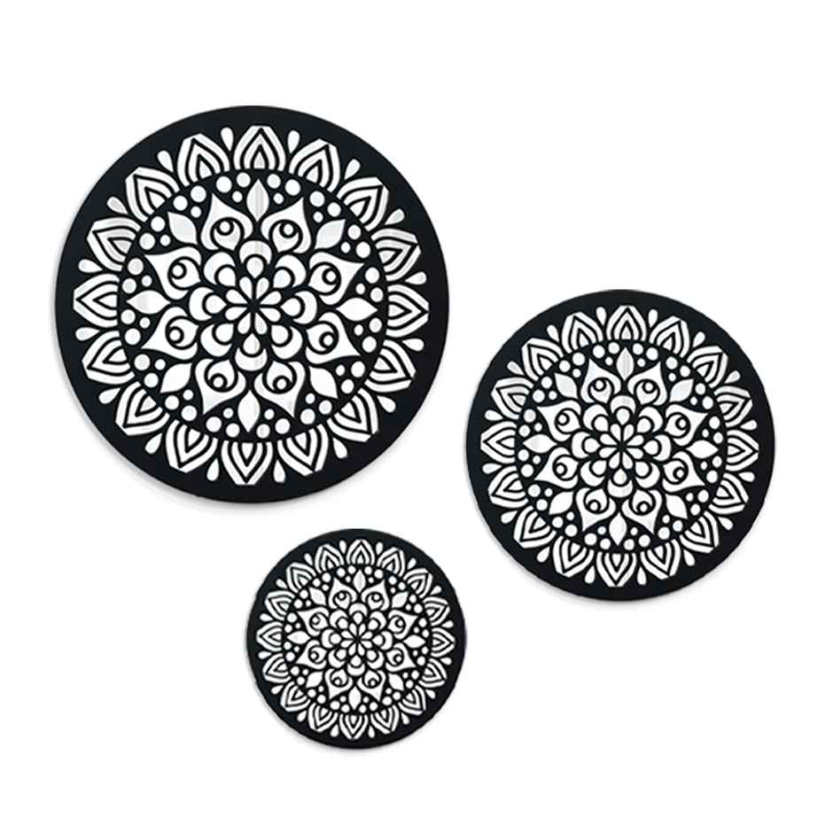 Ekhasa Mandala Mirror Wall Decor For Home | Mirrors Set For Wall | Foyer Decoration For Entrance