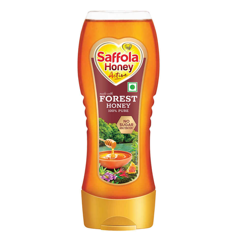 Saffola Honey Active | Made with Sundarban Forest Honey | 100% Pure Honey