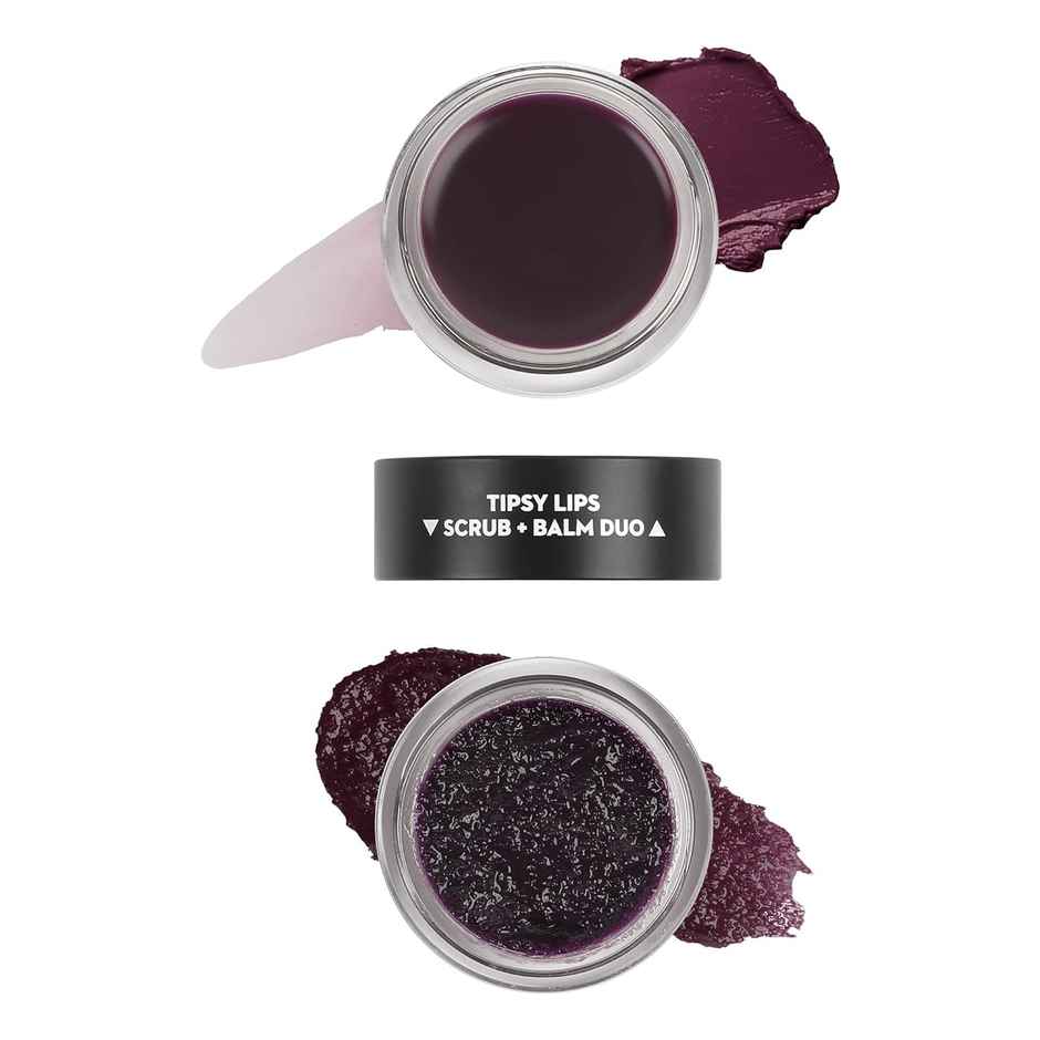 SUGAR Cosmetics Tipsy Lips Scrub + Balm Duo - 07 Bramble