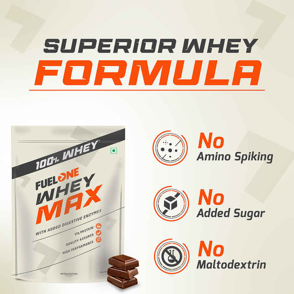 Fuel One Whey Max Protein Powder (Chocolate)