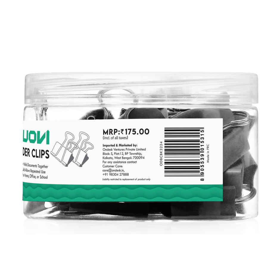 Nuovi Binder Clips | Black - 32 mm