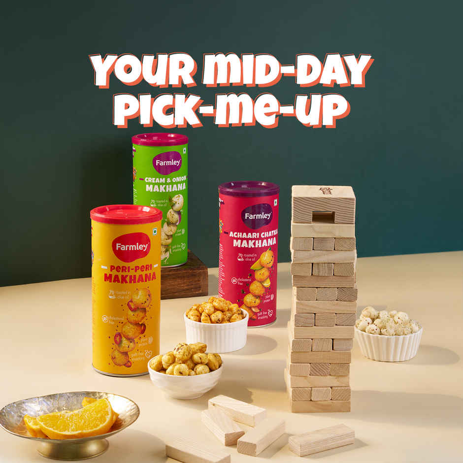 Farmley Tangy Tomato Makhana Roasted In Olive Oil Healthy Snacks