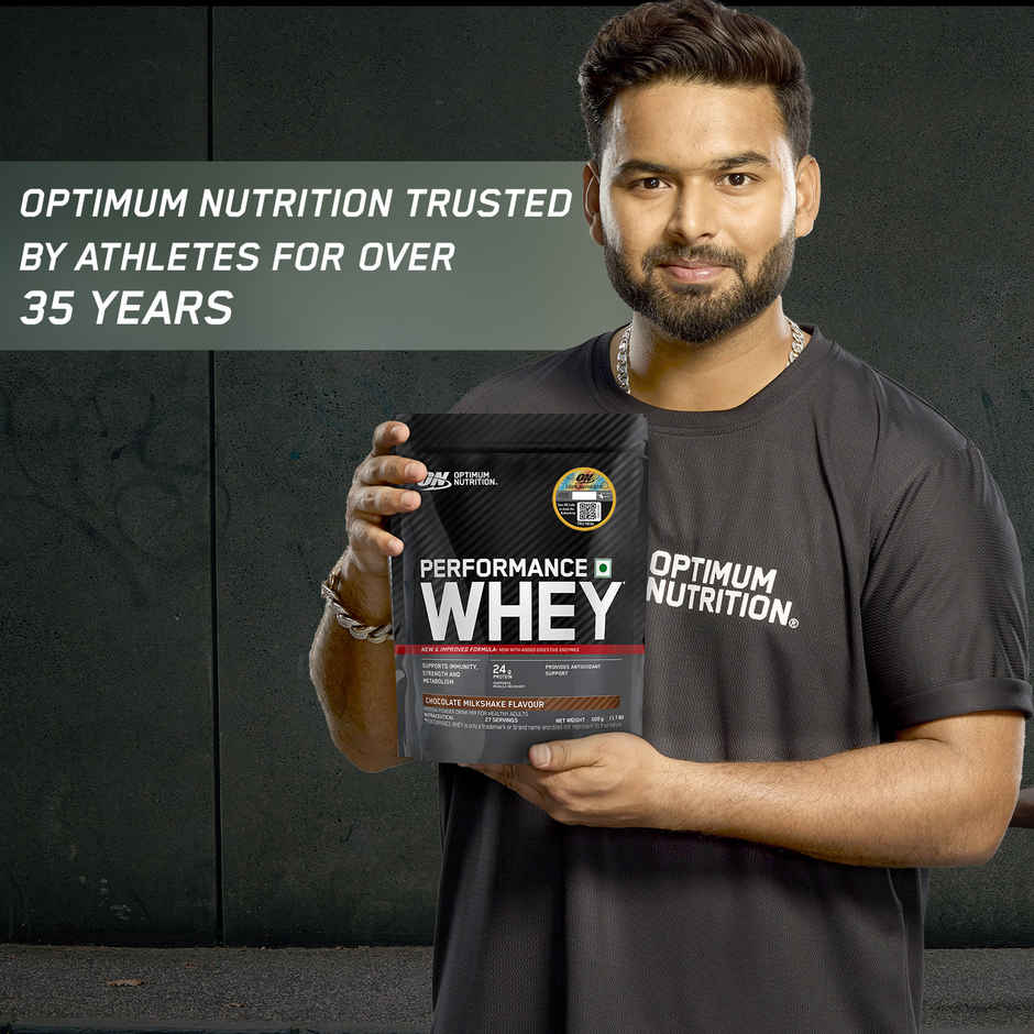 Optimum Nutrition Performance Whey Protein Powder | Chocolate Milkshake