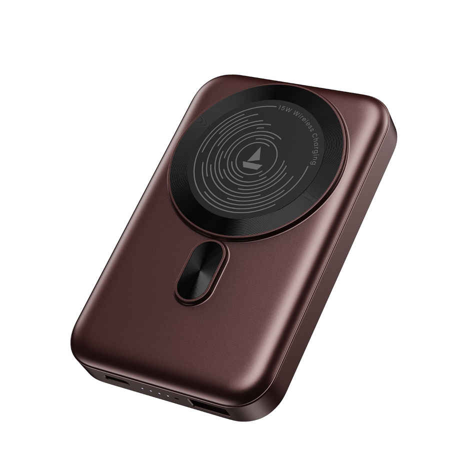 boat EnergyShroom PB331 MagnaCharge Wireless Powerbank | Wine Red