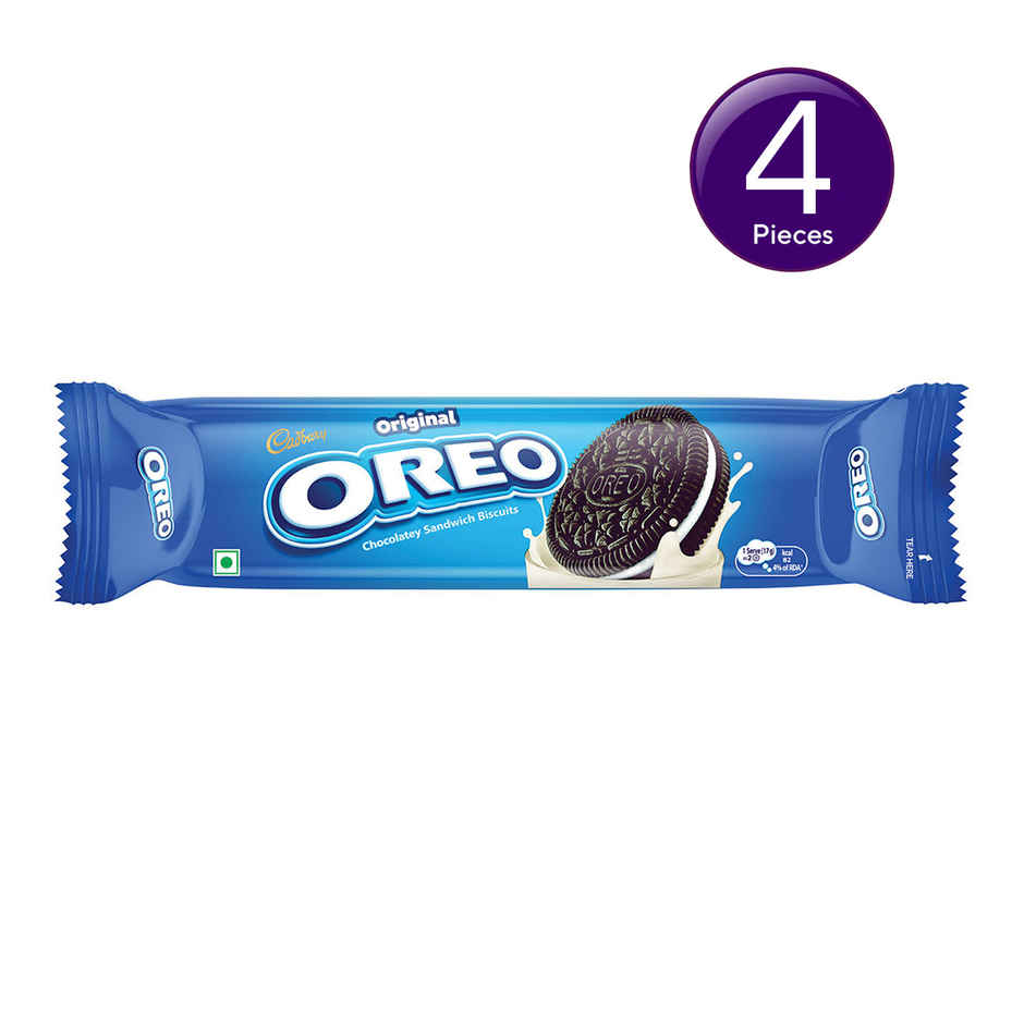 Cadbury Oreo Vanilla Flavour Creme Sandwich Biscuit Mega Family Pack Combo