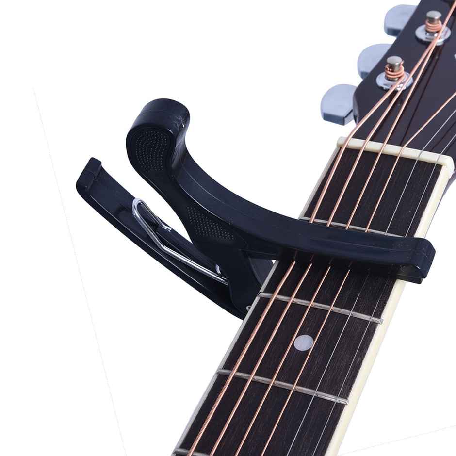 Juarez JRZ250 One-Handed Trigger Guitar Capo for Ukulele & Guitars - Quick Change, Black