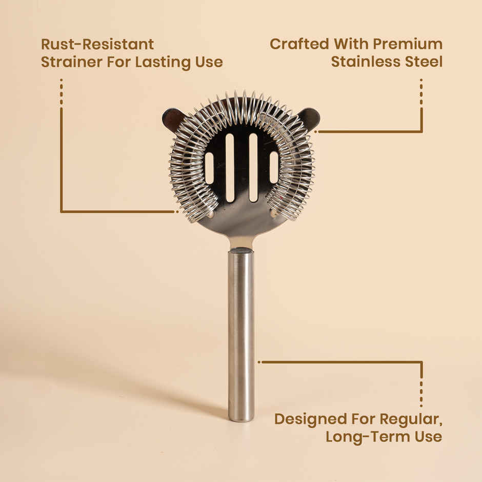 Stainless Steel Two Prong Bar Strainer