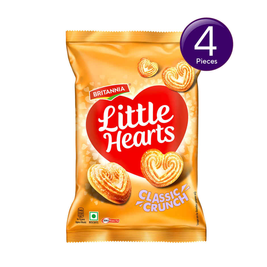 Britannia Little Hearts Classic Crunch Flavoured Biscuits |  Combo