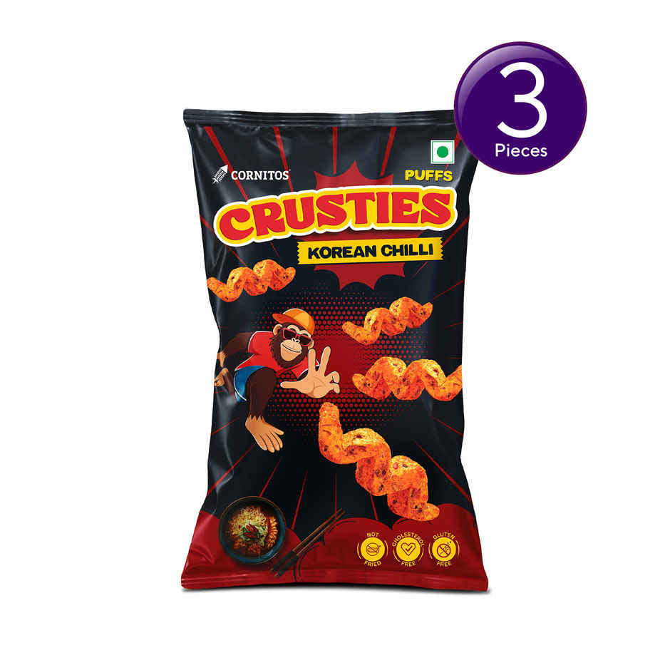 Cornitos Crusties Puffs Korean Chilli Flavour Combo 