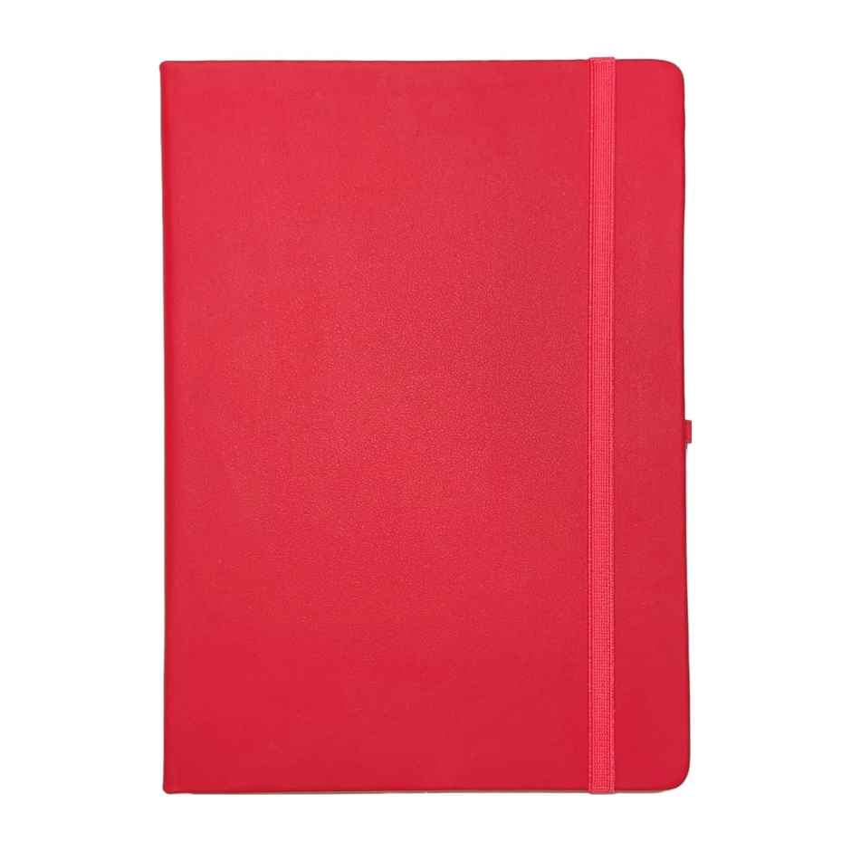 ABK A5 Pu Diary Ruled - 80 Gsm 190 Pages - Red