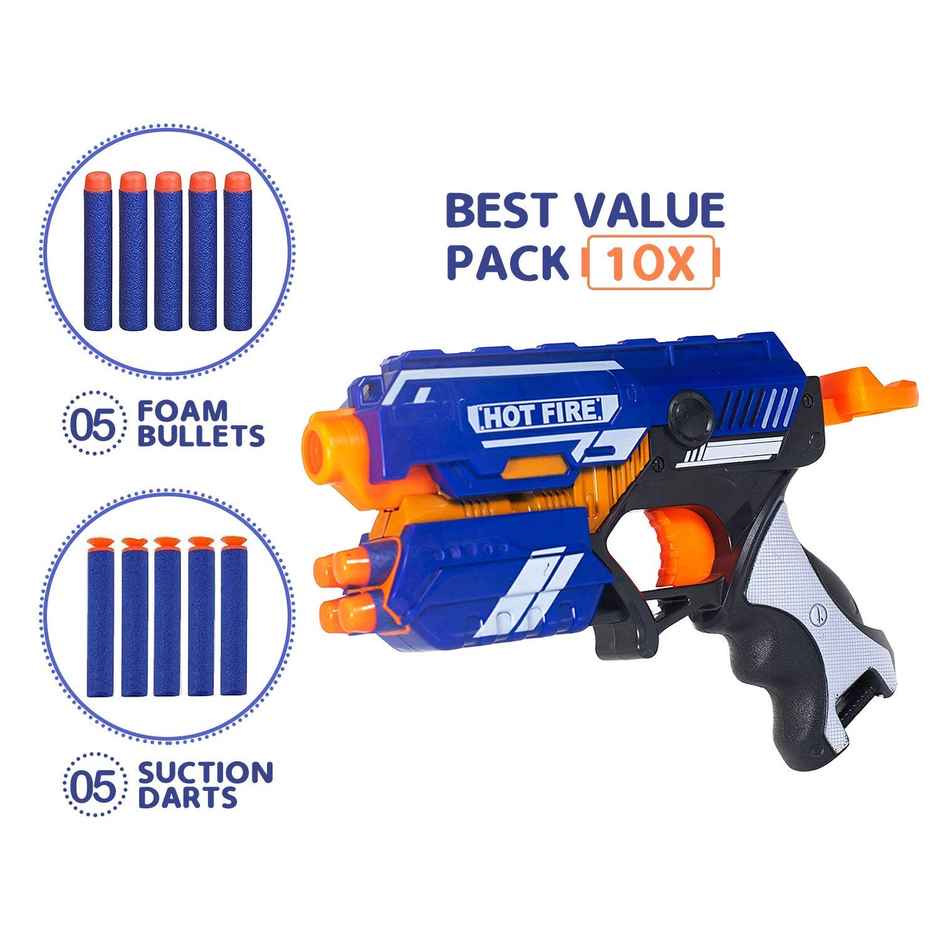 Storio Blaze Storm Soft Bullet Gun | Foam Dart Gun with 10 Safe Bullets