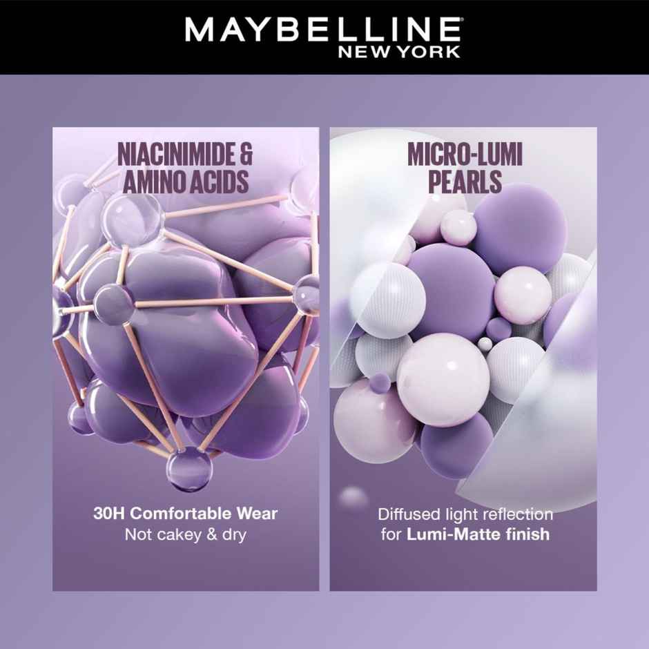 Maybelline New York Super Stay Lumi Matte Liquid Foundation, 220