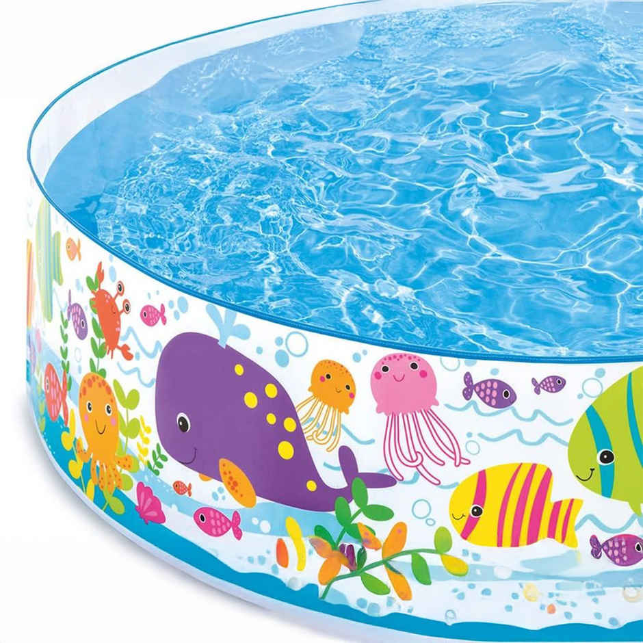 Toyshine Intex 4 Feet Kids Pool (Multicolour, 3-6 Years)