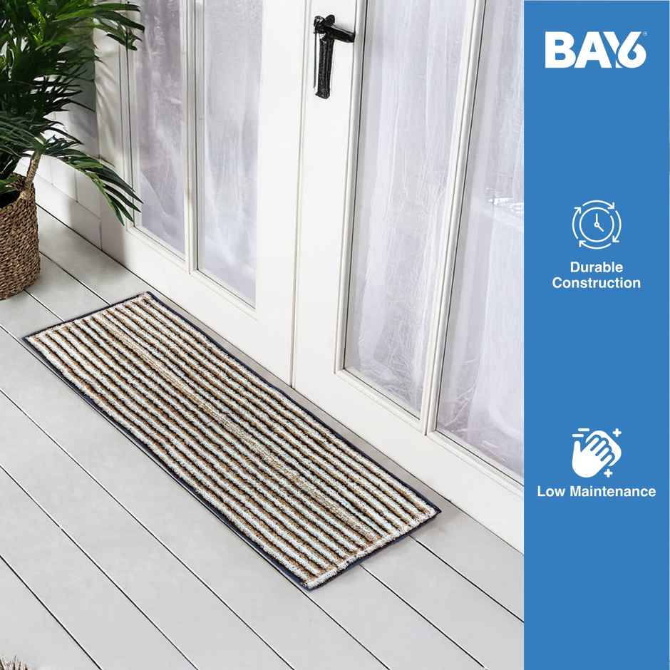 BAY6 Sona Microfibre Floor Runner | Brown | 50 x 125 cm