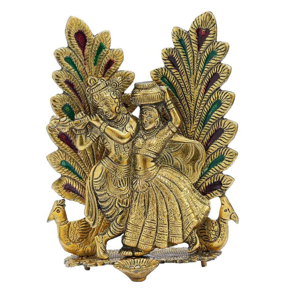 Tied Ribbons Radha & Krishna Idol Statue Showpiece | 20.3 cm