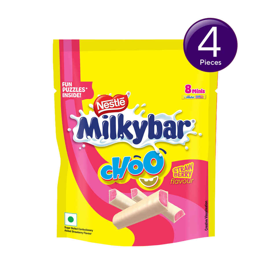 Nestle Milkybar Choo Strawberry Flavour Sharebag Combo  