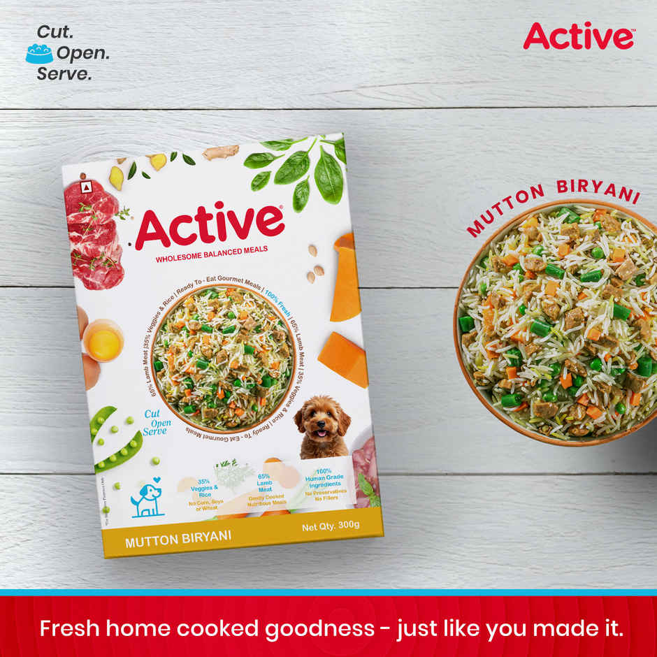 Active Real Mutton Biryani Dog Fresh Food