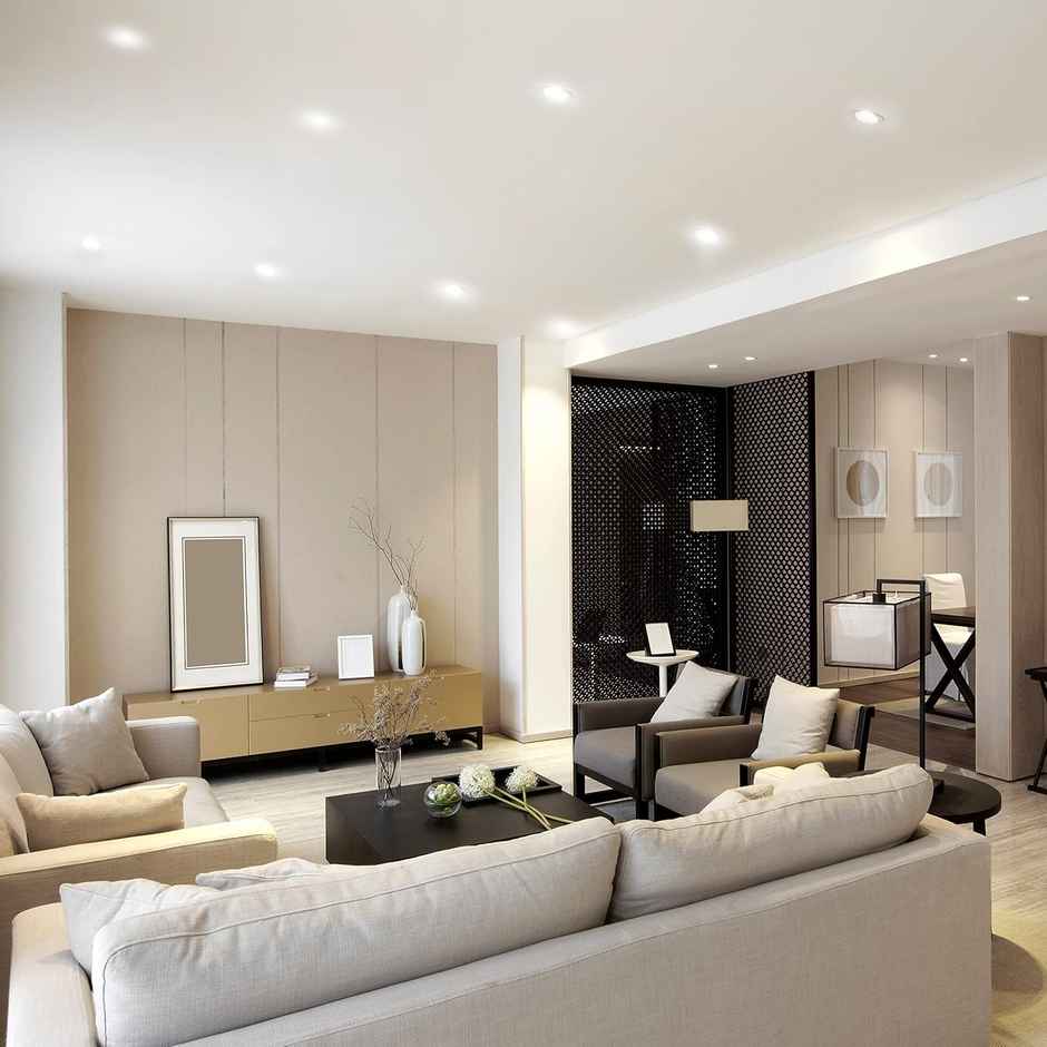 Wipro Polycarbonate Garnet 3W Led Mini Downlight Cool White (6500K) | False Ceiling Cutout-2.3 Inch