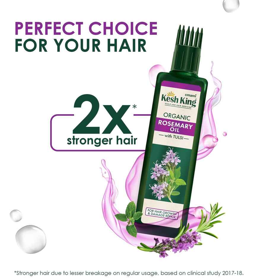 Kesh King Rosemary Oil With Tulsi For Hair Growth & Damage Repair Boosts Hair Growth