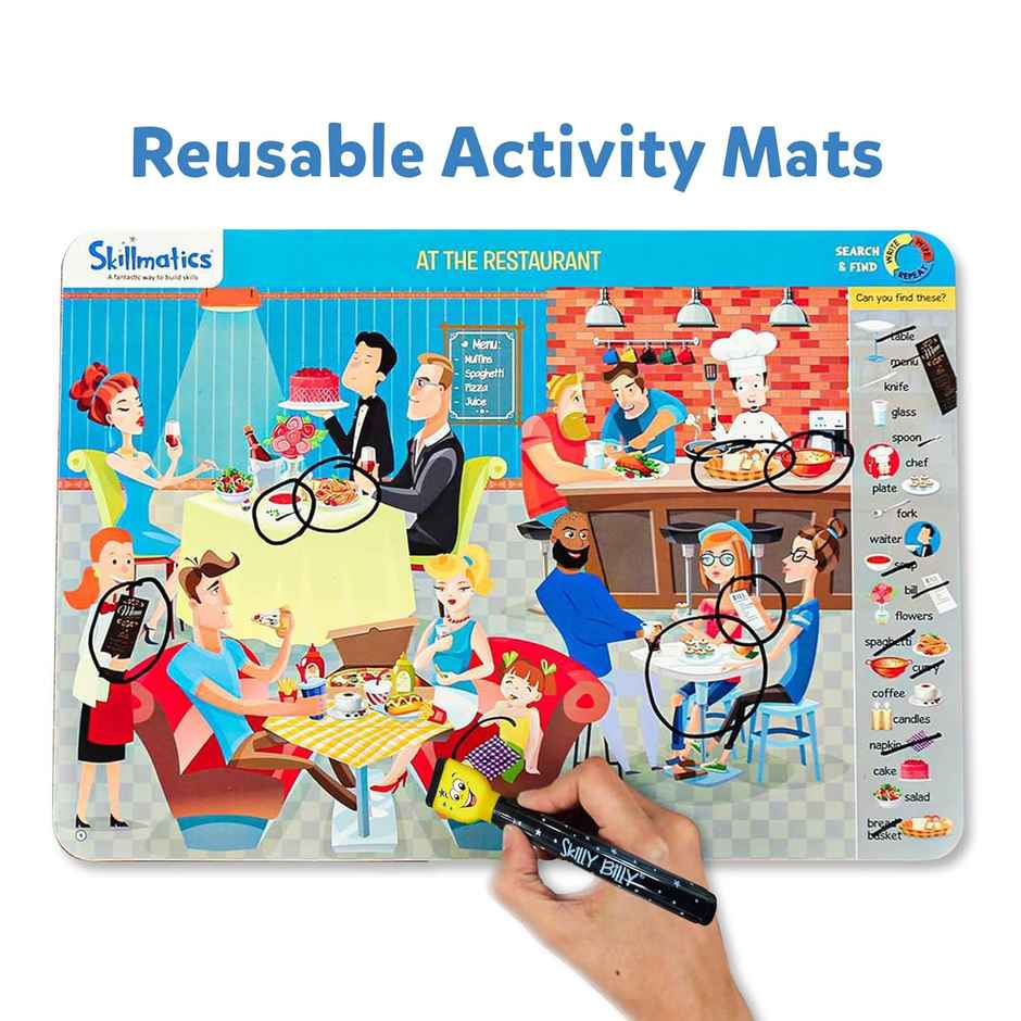 Skillmatics Search & Find Reusable Activity Mats Learning Game (3 - 6 Years)