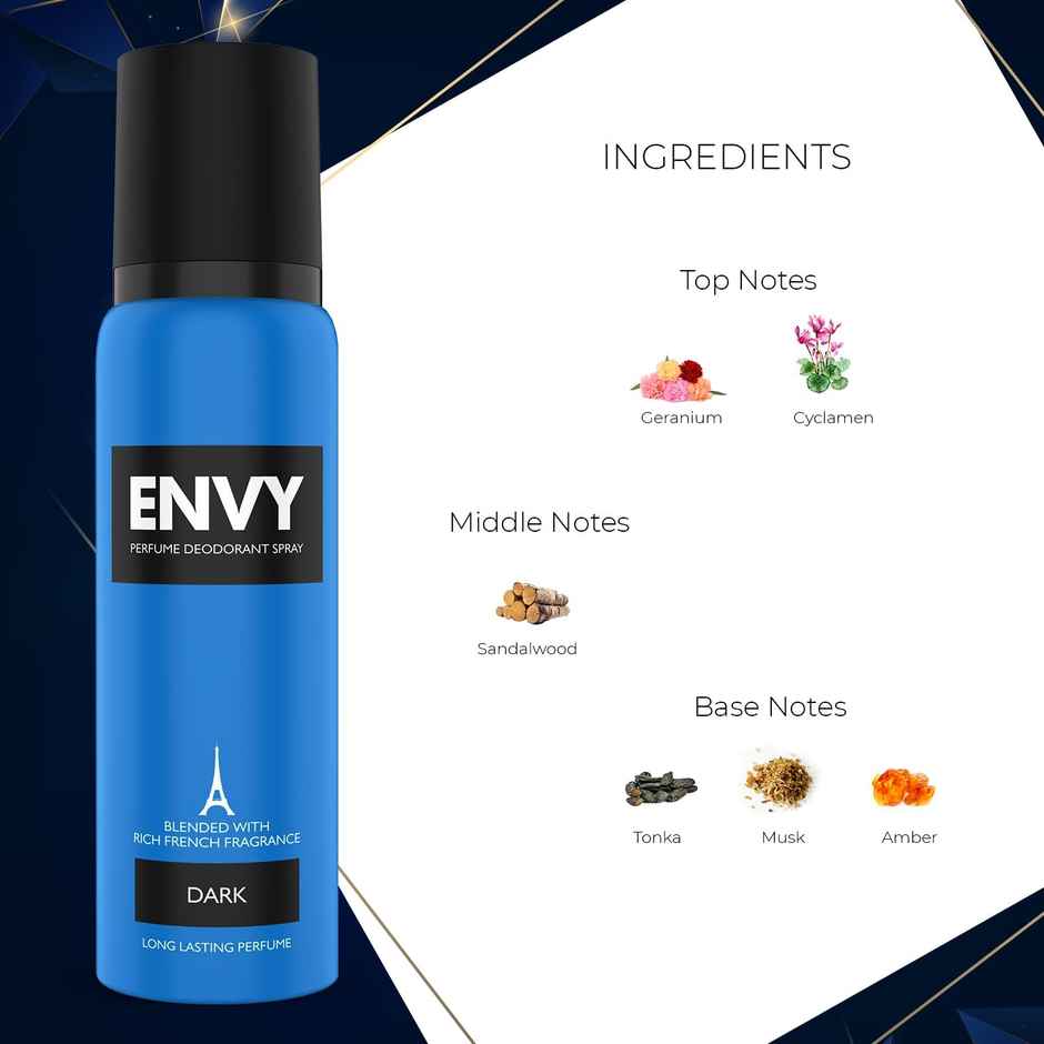 Envy Dark Perfume Deodorant Spray