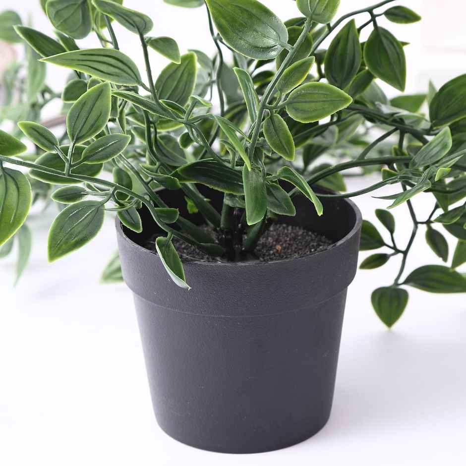 TIED RIBBONS Hanging Artificial Plant with Pot