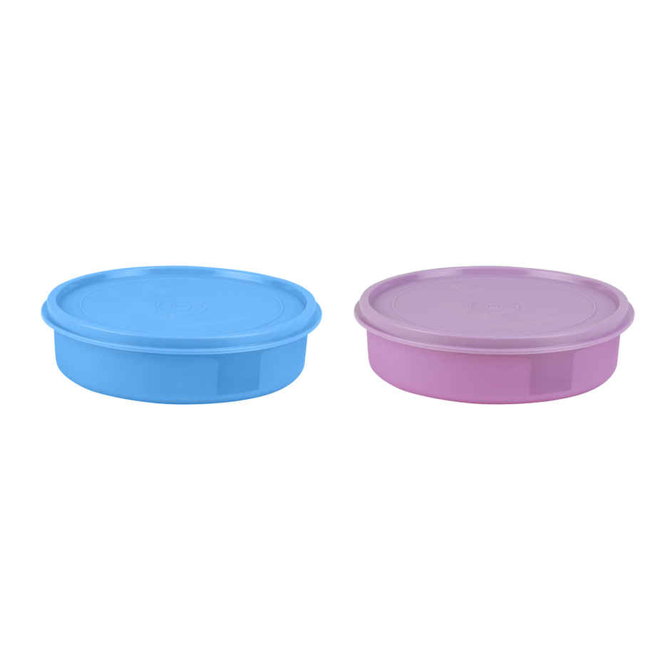 Joyo Fresherware Round Khakhra, Papad, Roti Storage Container, 750ml, Assorted
