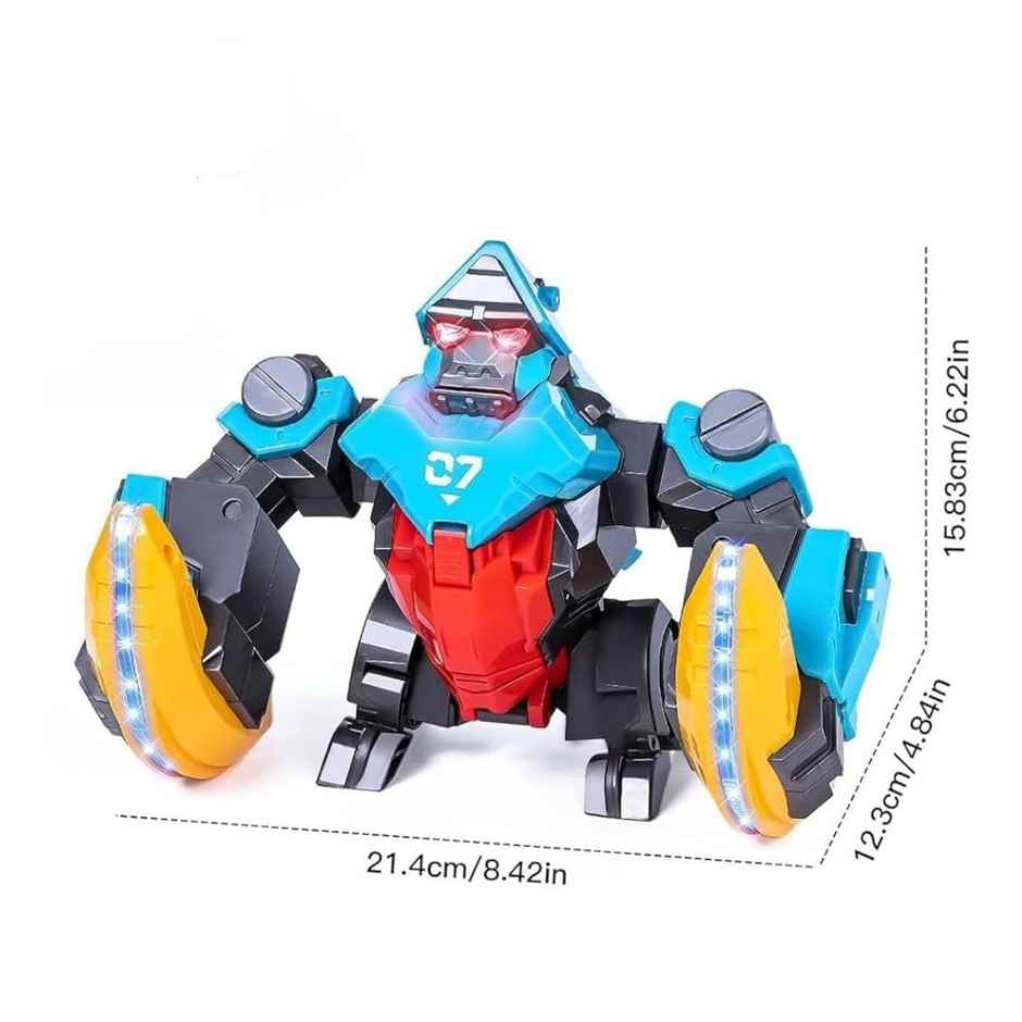 Toyshine Tumbling & Flipping Musical Gorilla Toy with Lights & Voice Control
