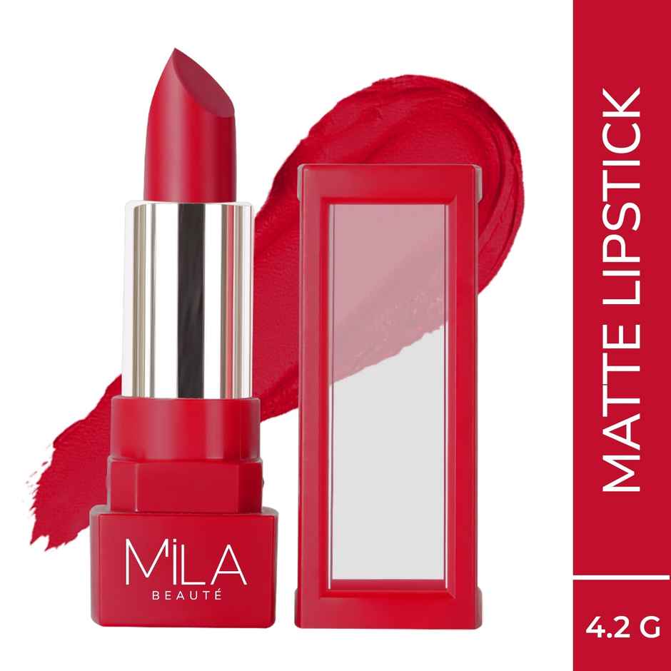 Mila Beaute Matte Lipstick Lightweight Highly Pigmented - Russian Hue