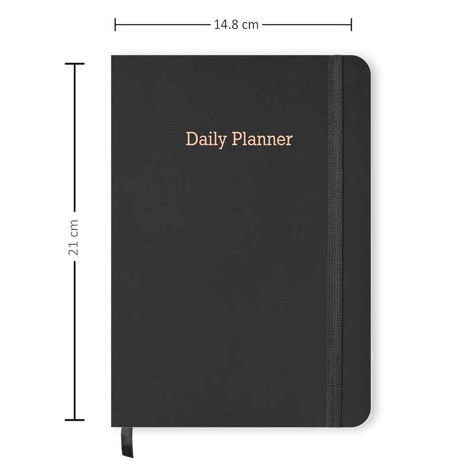 Papboo Executive Daily Planner For 3 Months (Black)