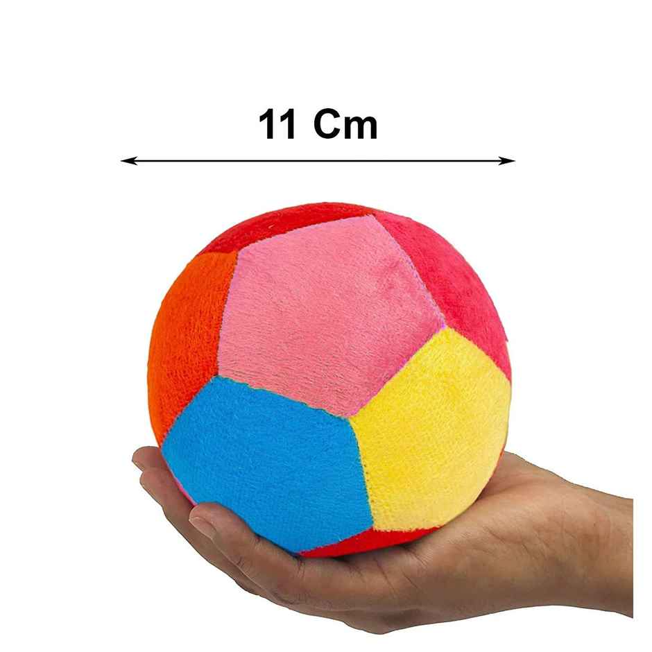 DearJoy Baby Soft Ball With Rattle Sound - Multicolour