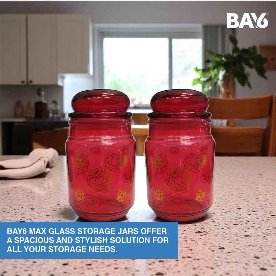 BAY6 Royal Glass Jar Set- 750 ml - (2pc)