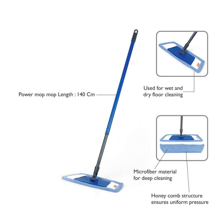 Gala Power Microfiber Flat Mop, Assorted