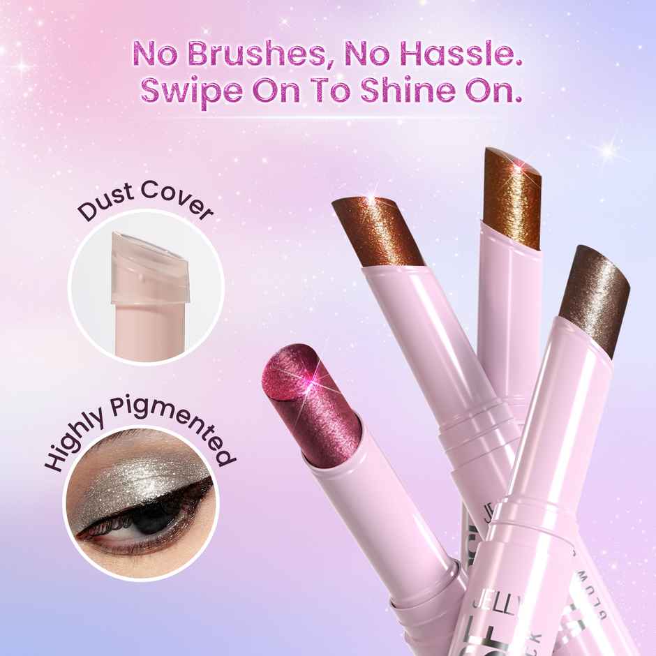 Swiss Beauty Jelly Verse Glow Stick | Rich Colour | Crease-Proof | Sparkling Shine - 4 Moon Drip