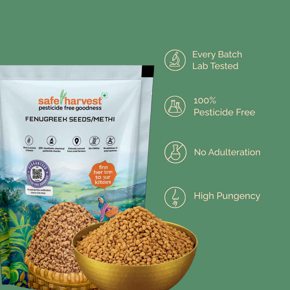 Safe Harvest Pesticide - Free Fenugreek Seeds (Methi)