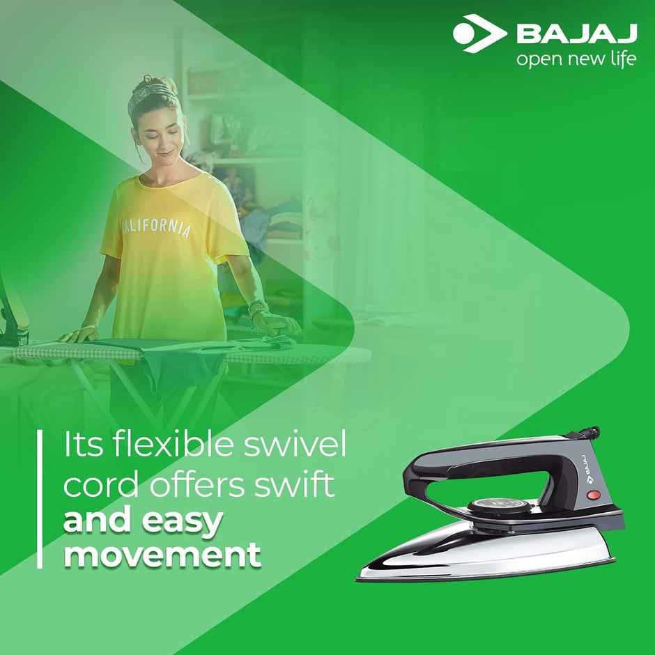 Bajaj DX-2 600W Dry Iron, Black