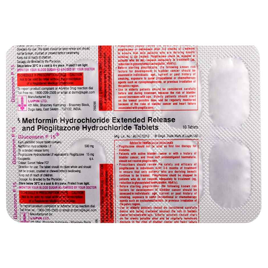 Gluconorm P 15 Tablet ER