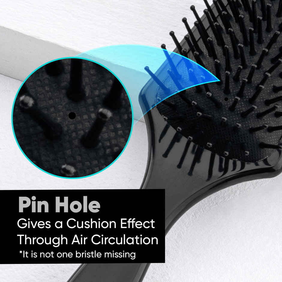 VEGA Premium Collection Mini Paddle Hair Brush for Men & Women, Black, (8586 M)