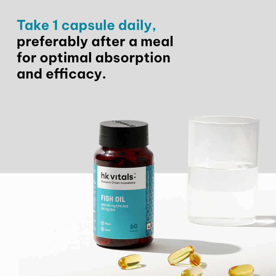 hk vitals Fish Oil (60 Capsules) For Men And Women