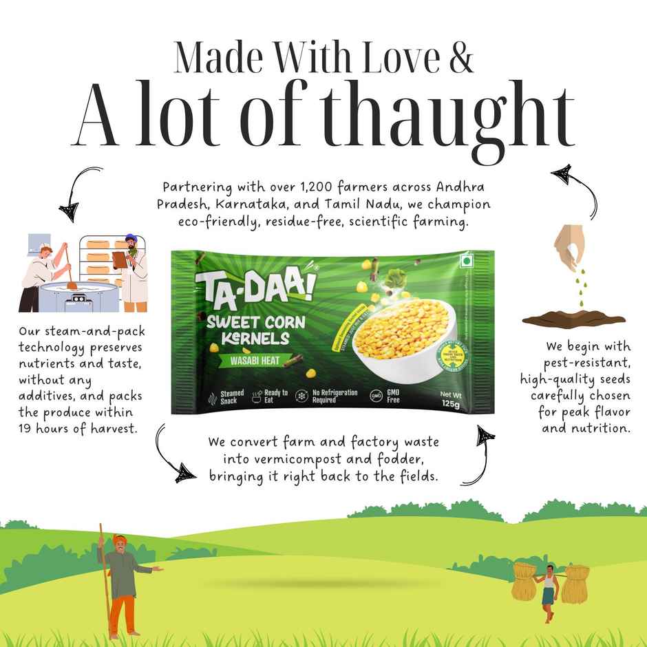 Tadaa Sweet Corn Kernals Wasabi Heat