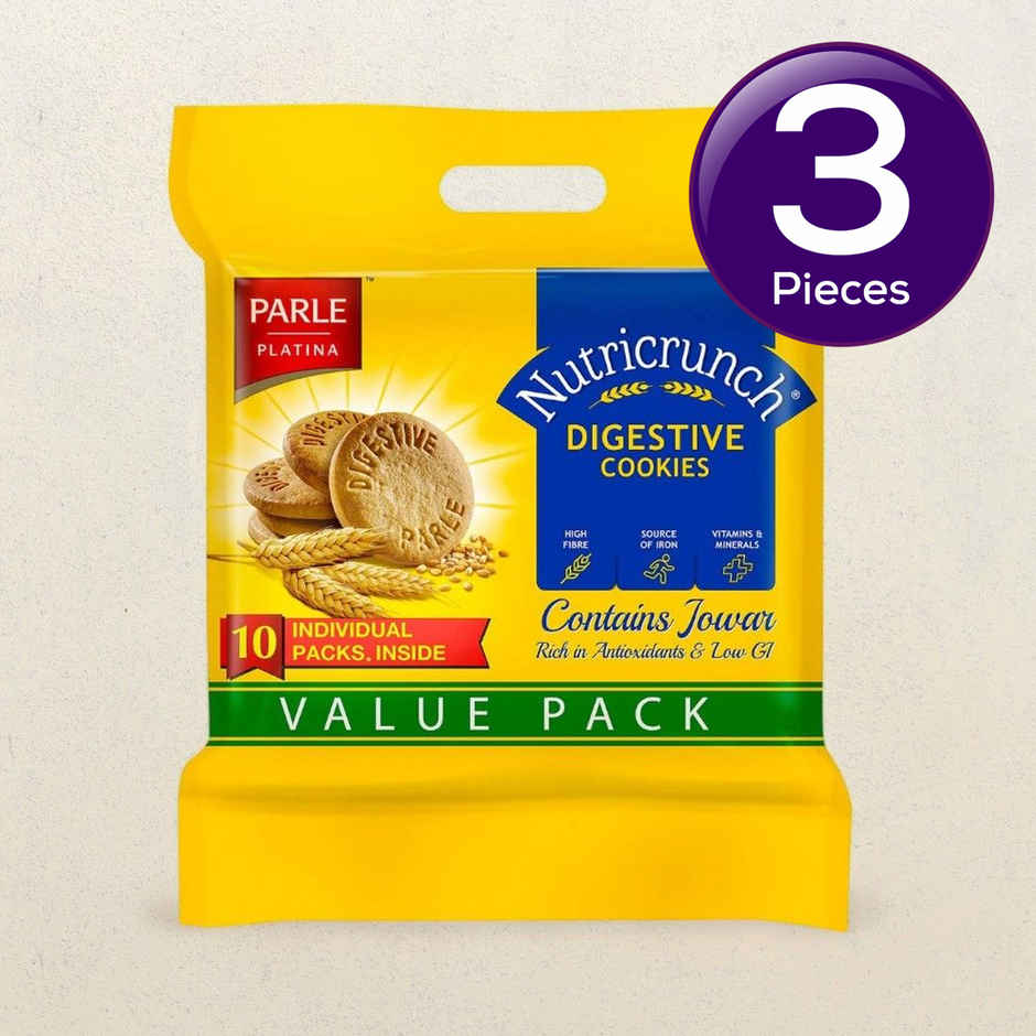 Parle Classic Jowar Digestive Biscuit | Cholesterol-free, Maida-freeand Trans Fat-free Combo