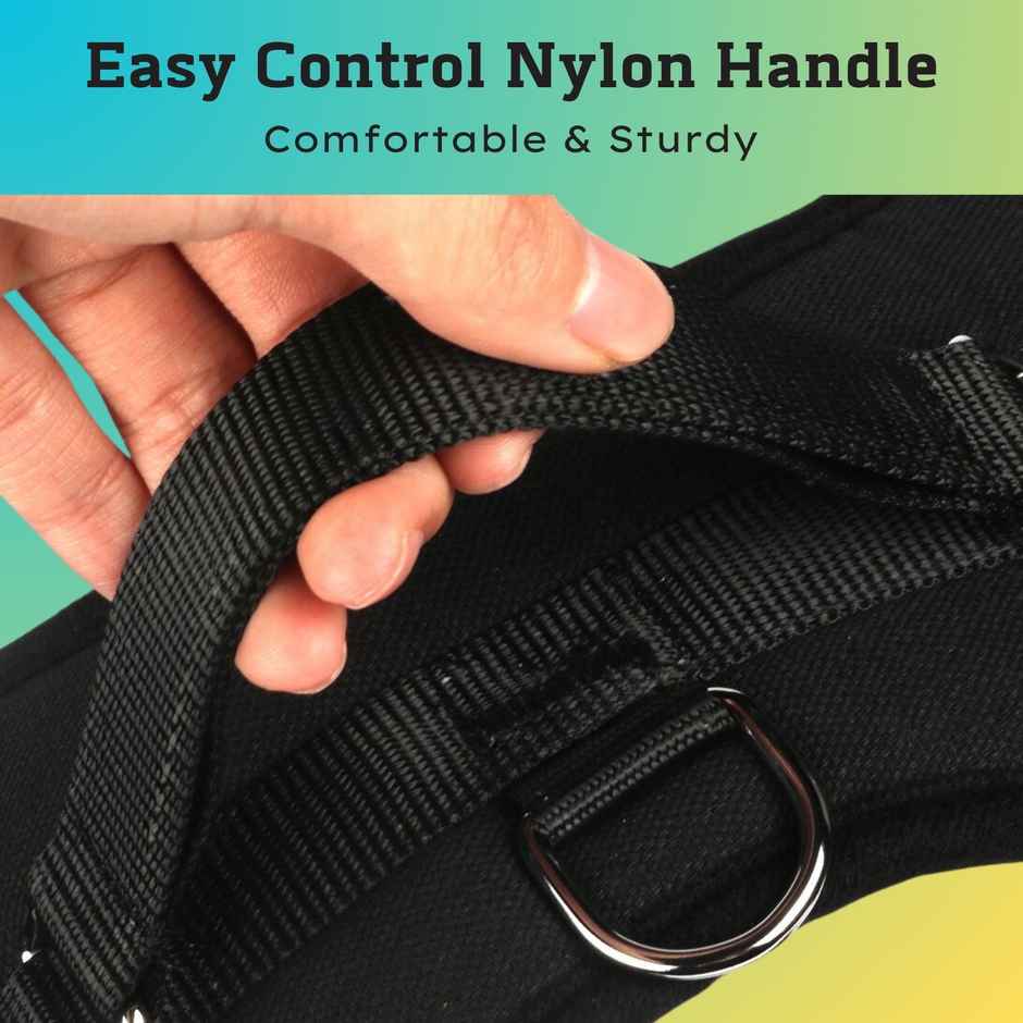 Payton Perry Dog Harness | Choke-Free | Adjustable Neck & Chest | For 36-45 kg Pet | Blue - XL