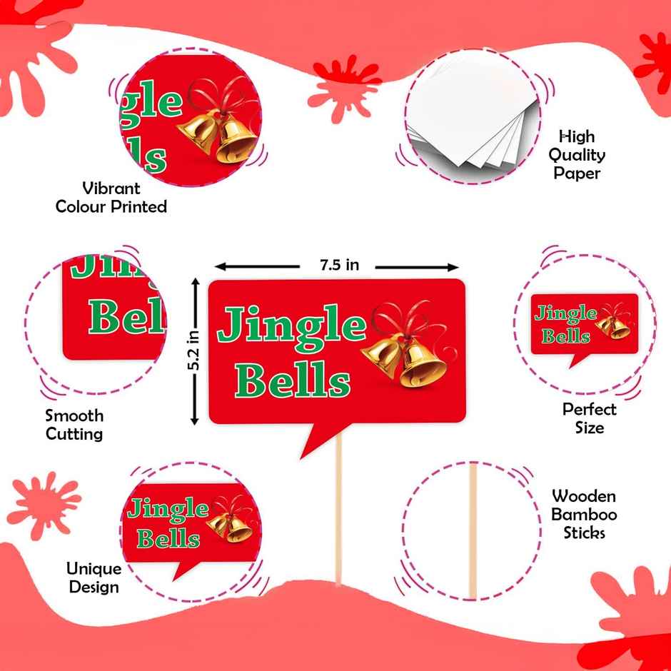 Christmas Party Photo Booth Props Kit | Fun & Vibrant Party Pictures | Party Propz